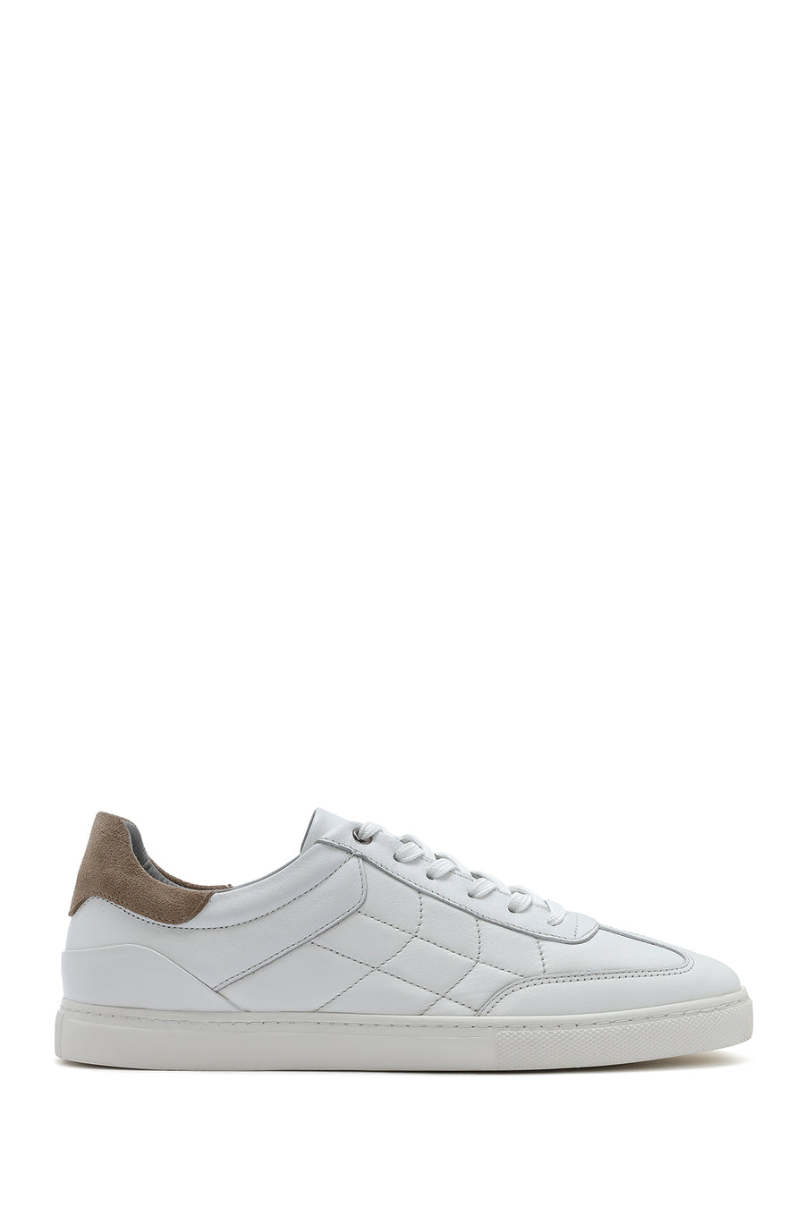 Men's White Lace-up Leather Sneaker 26SFD674818 | Derimod