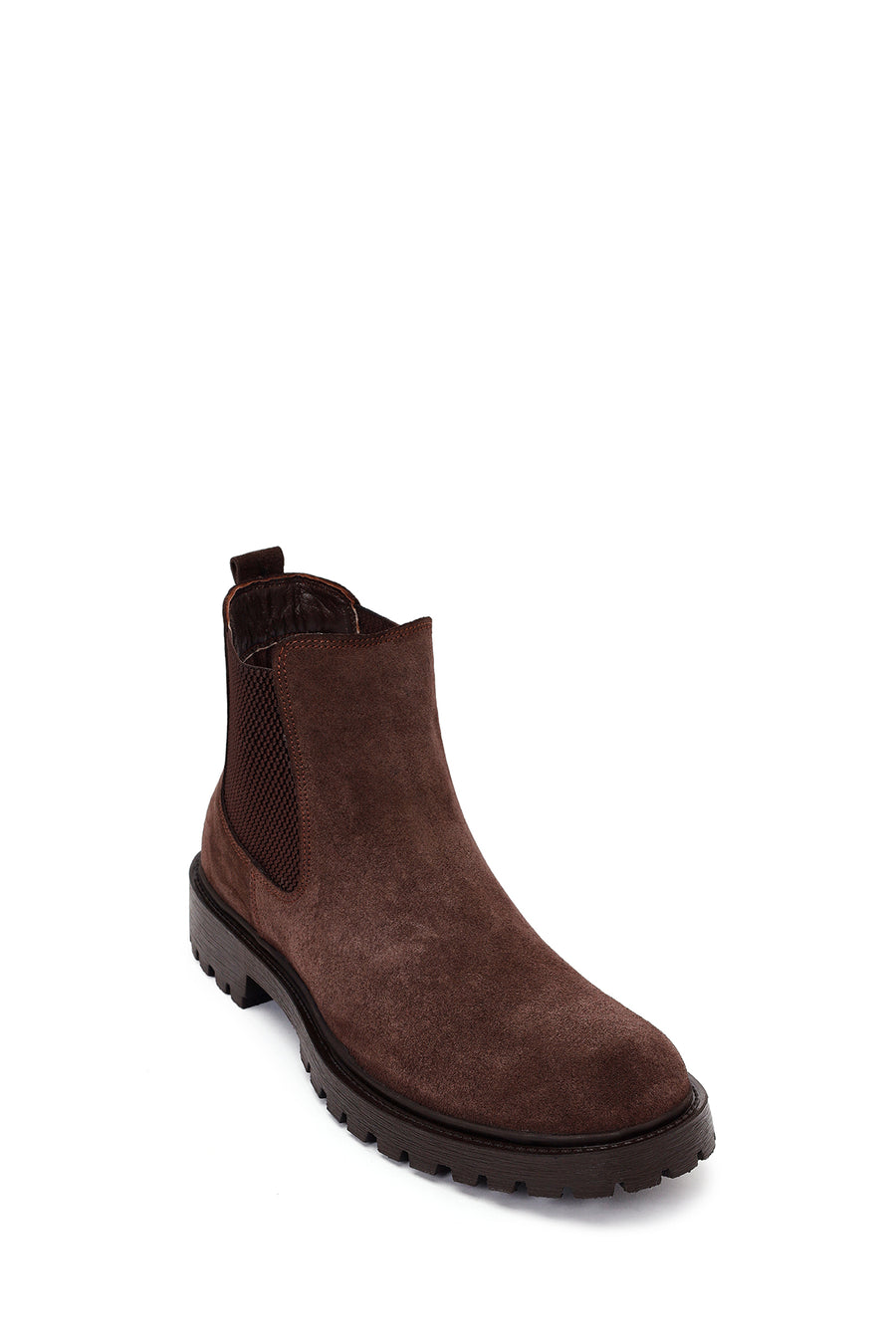 Male Brown Suede Chelsea Boots