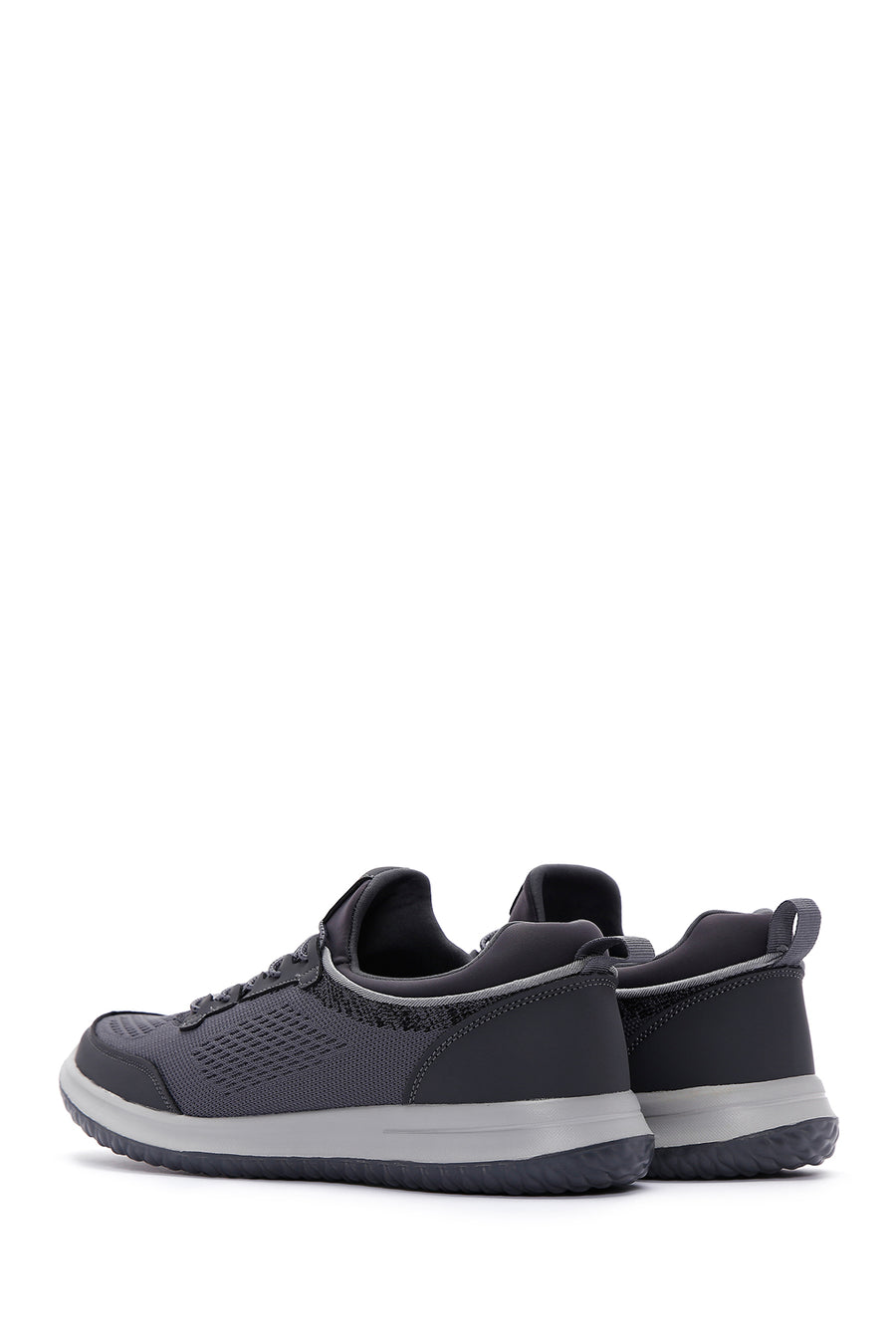 Derimod Zero Men's Gray Lace-Up Thick Soled Fabric Sneaker