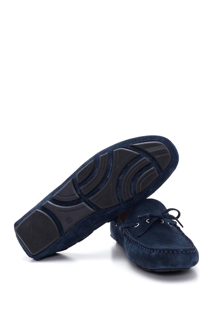 Erkek Lacivert Süet Deri Casual Loafer
