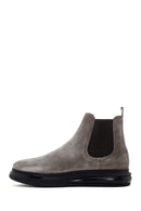 Men's Mink Thick Soled Suede Leather Casual Chelsea Boots | Derimod