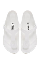 Birkenstock Men's White Gizeh Eva Flat Flip Flops | Derimod