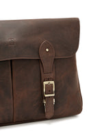 Men's Brown Leather Briefcase | Derimod