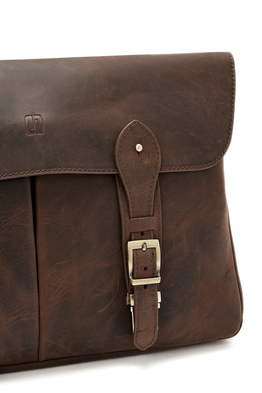 Men's Brown Leather Briefcase