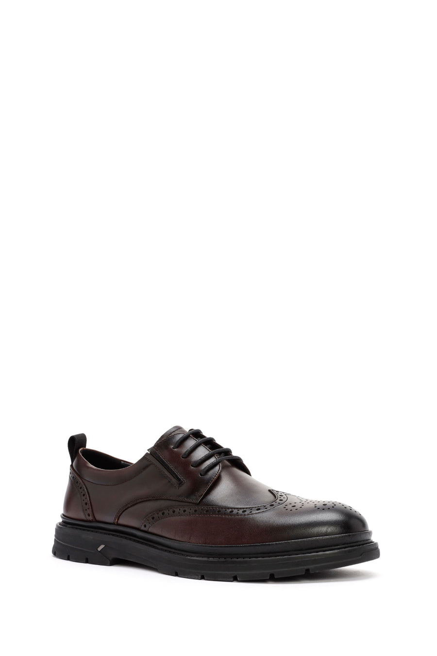 Men's Brown Lace-up Leather Casual Shoes