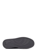 Erkek Siyah Bağcıklı Kalın Tabanlı Deri Sneaker | Derimod