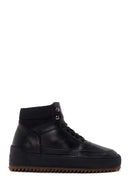 Men's Black Thick Soled Leather Sports Boots | Derimod