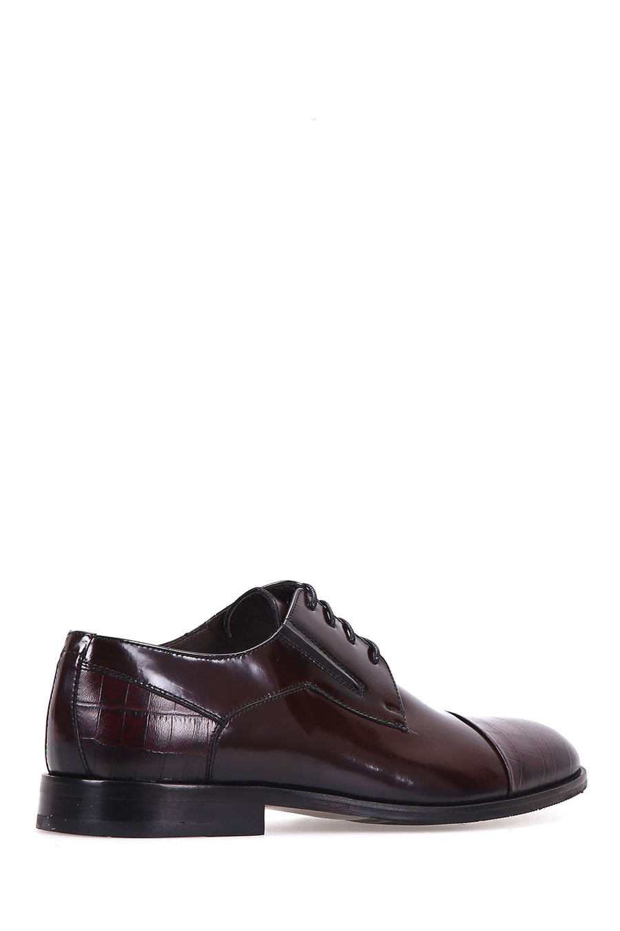 Crocodile Patterned Men's Leather Shoes