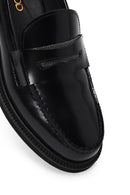 Kadın Siyah Deri Maskülen Loafer | Derimod