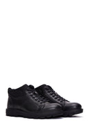 Men's Black Leather Casual Boots | Derimod