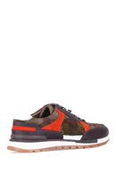 Camouflage Pattern Men's Suede Shoes | Derimod