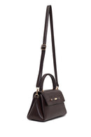 Woman Brown Long-Strap Croc-Pattern Classic Shoulder Bag | Derimod