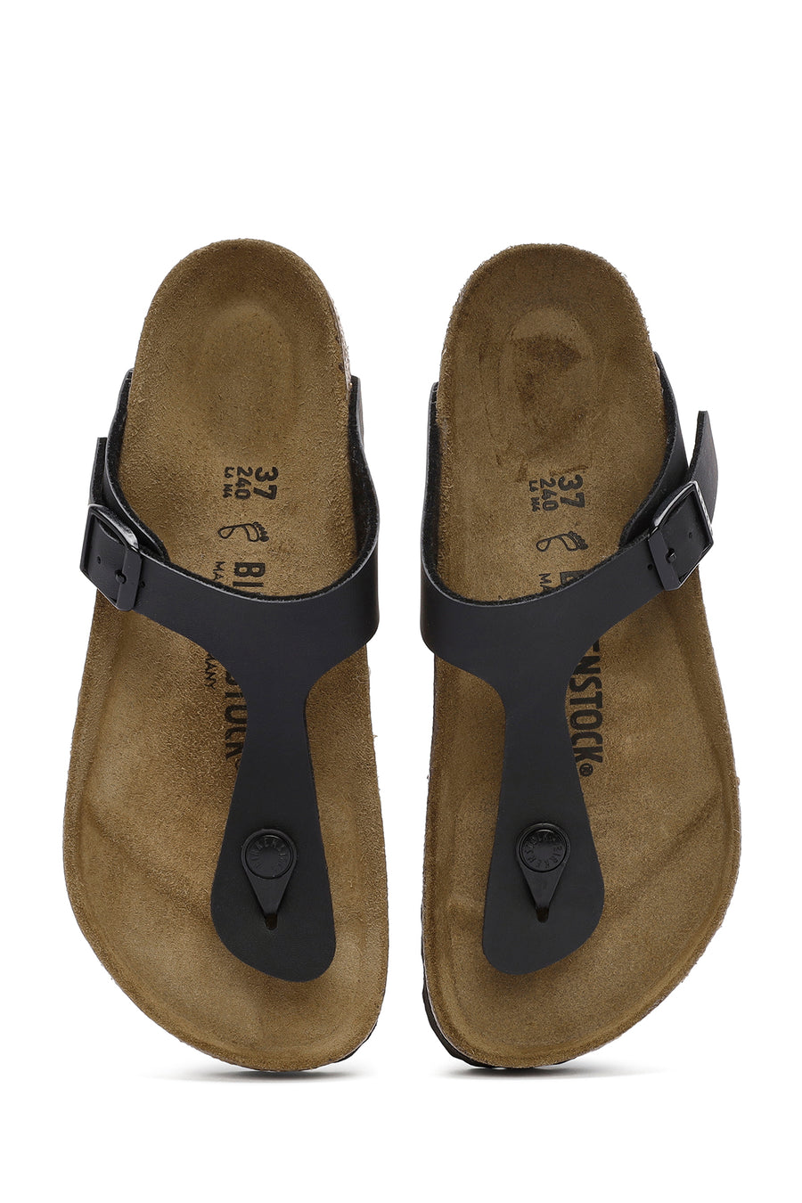 Birkenstock Women's Black Flip Flops Gizeh Bf Slippers