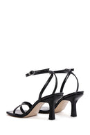 Women's Black Ankle Strap Heeled Sandals | Derimod