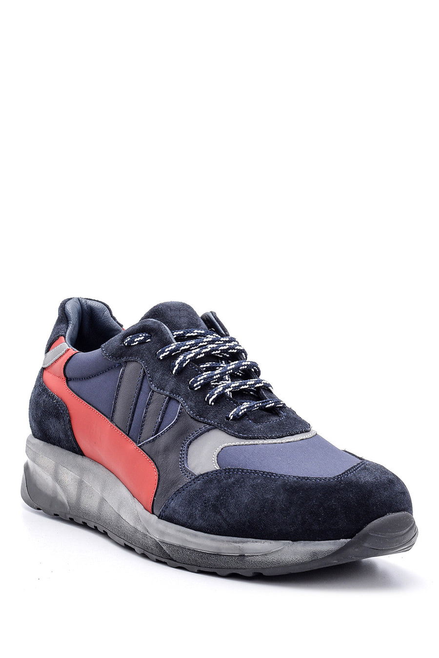 Men's Transparent Sole Leather Sneaker