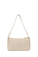 Woman Cream Printed Mini Shoulder Bag | Derimod