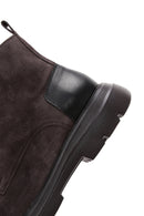 Men's Brown Suede Leather Casual Boots | Derimod