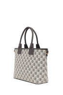 Woman Cream Long-Strap Printed Shoulder Bag | Derimod
