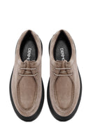 Men's Mink Lace-Up Nubuck Leather Casual Shoes | Derimod