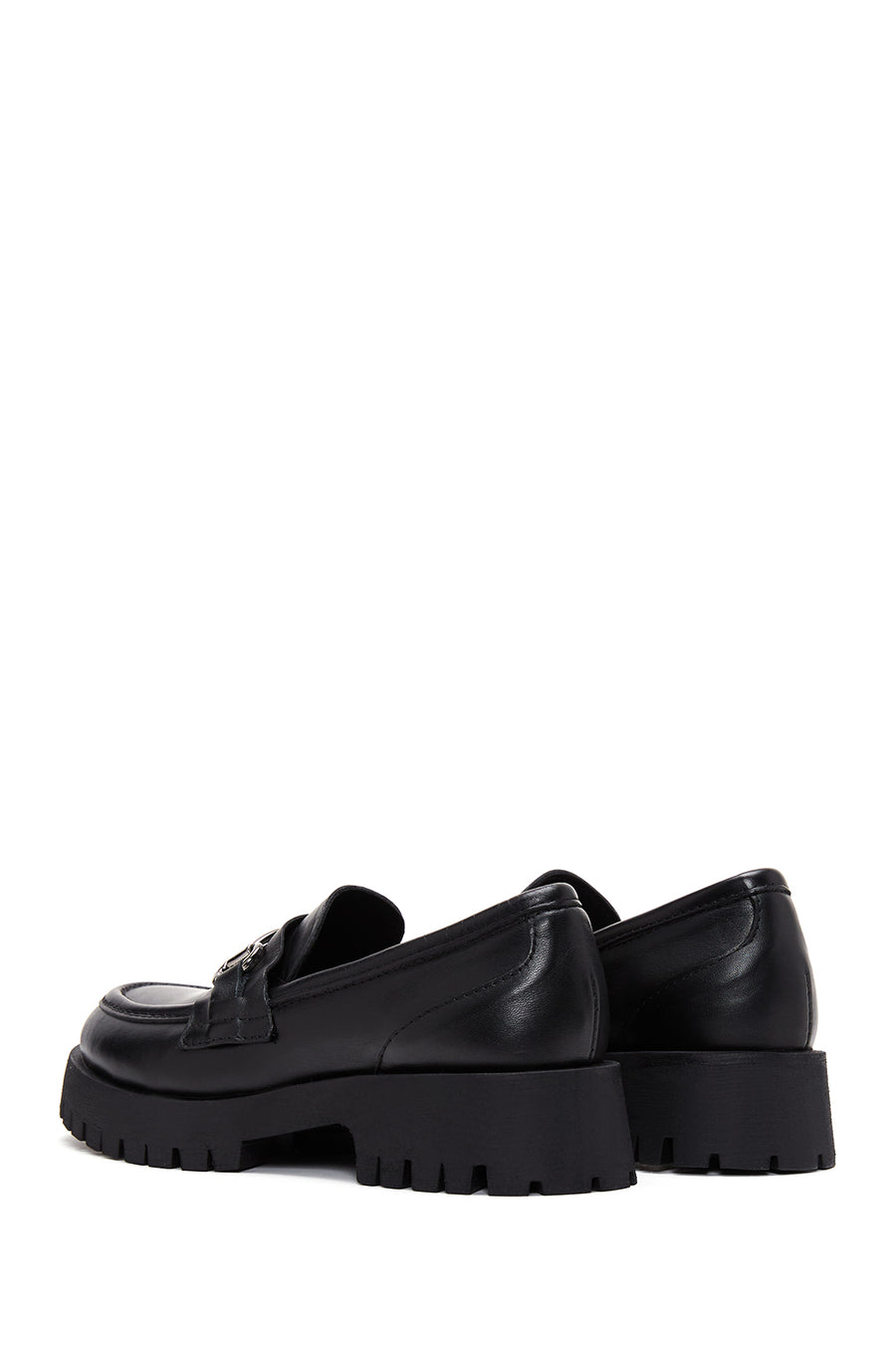 Kadın Deri Tokalı Loafer