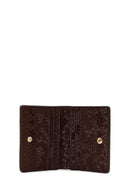 Women's Brown Printed Wallet | Derimod