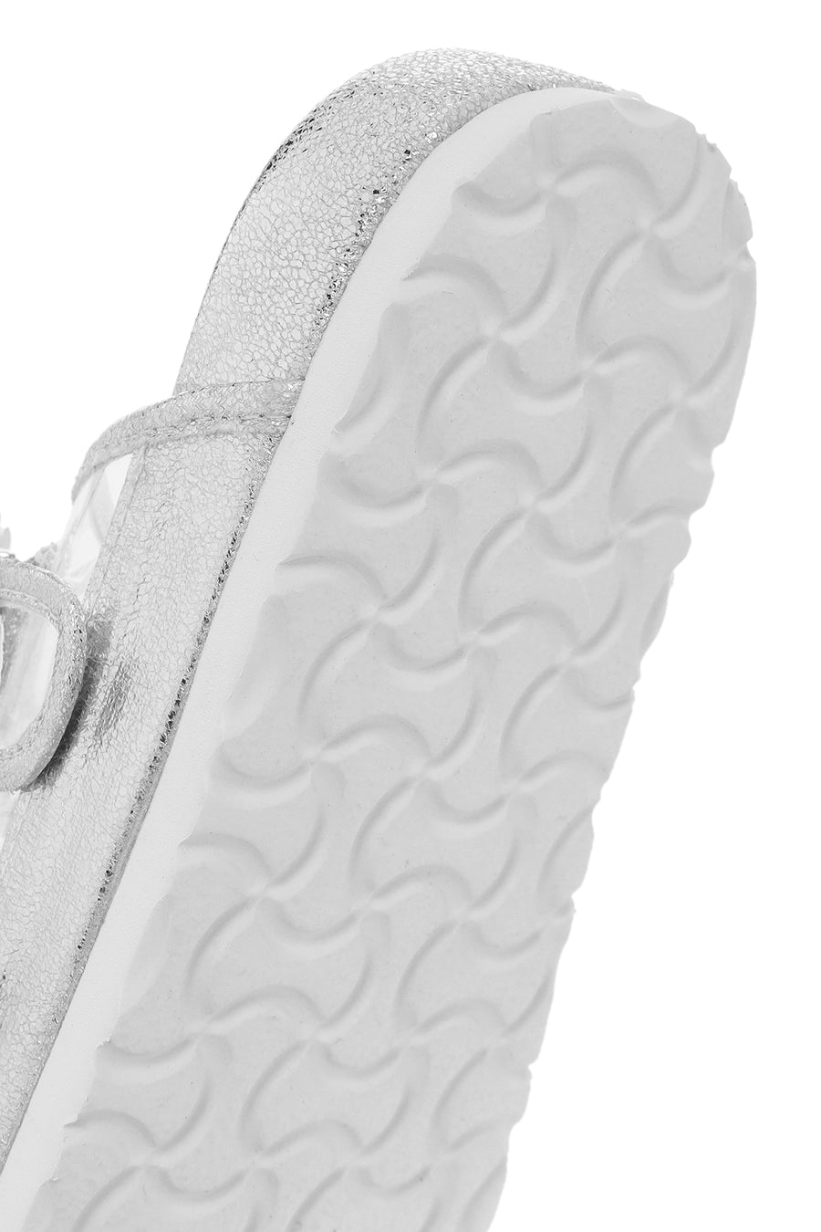 Women's Transparent Double Buckle Stone Slippers