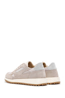 Women's Beige Lace-Up Suede Leather Sneaker | Derimod