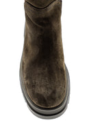 Women's Suede Thick Soled Boots | Derimod