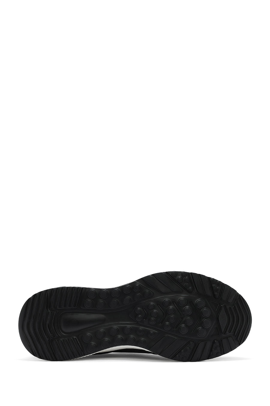 Men's Black Lace-Up Leather Casual Sneaker
