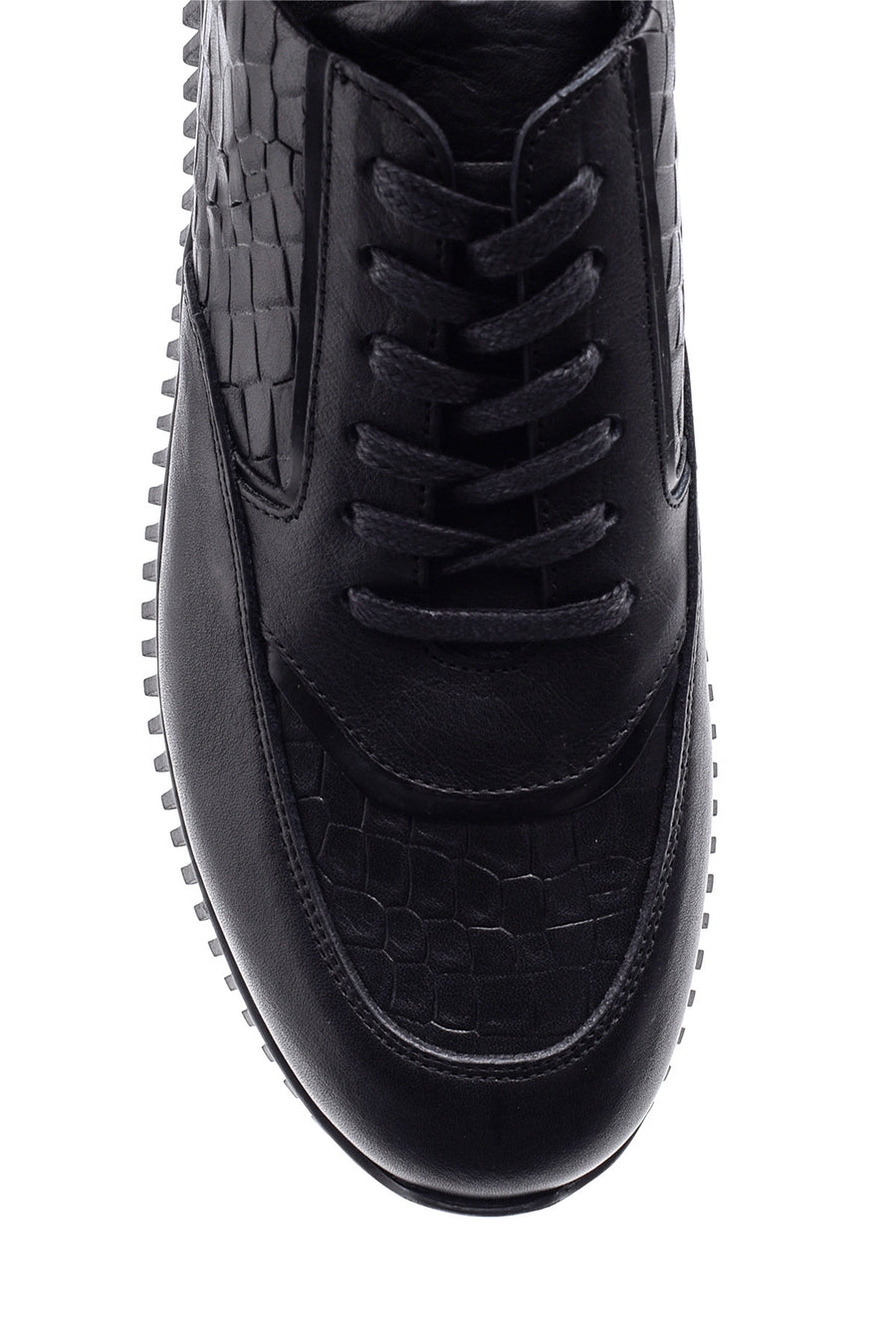 Men's Crocodile Patterned Leather Sneaker