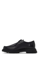 Woman Black Lace-up Leather Masculine Shoes | Derimod