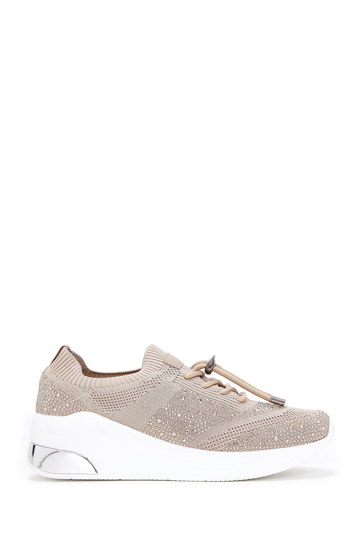 Women's Beige Stone Thick Soled Sneaker 23SFD431214 | Derimod