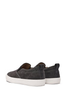 Men's Gray Nubuck Leather Casual Shoes | Derimod