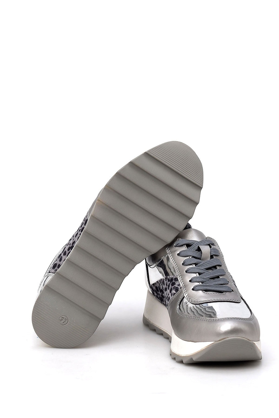 Kadın Leopar Detaylı Sneaker