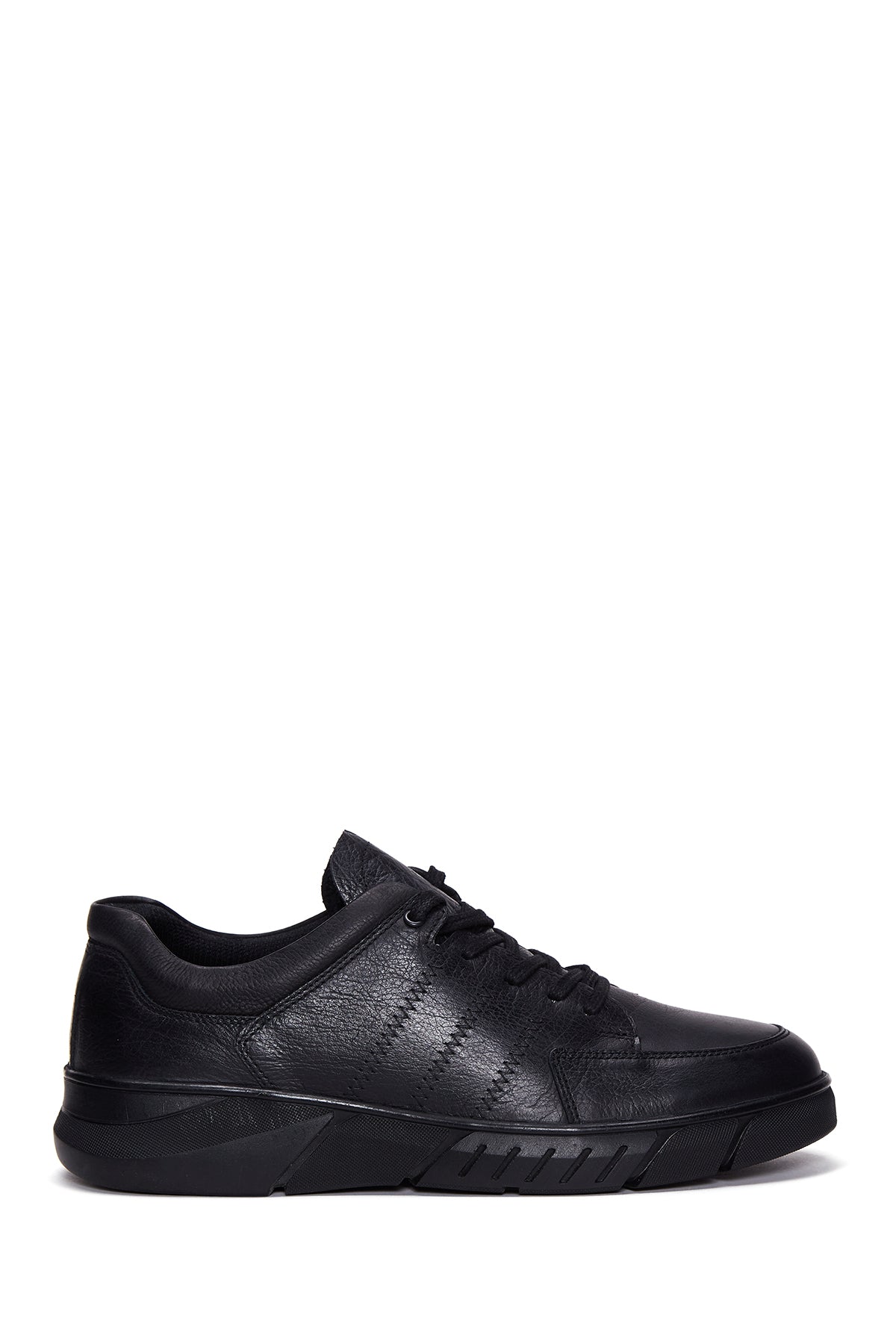 Men's Black Leather Casual Sneaker 23WFD682218 | Derimod