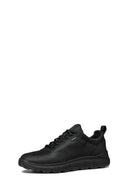 Geox Men's Black Spherica 4x4 Abx B Lace-Up Waterproof Leather Sneaker | Derimod