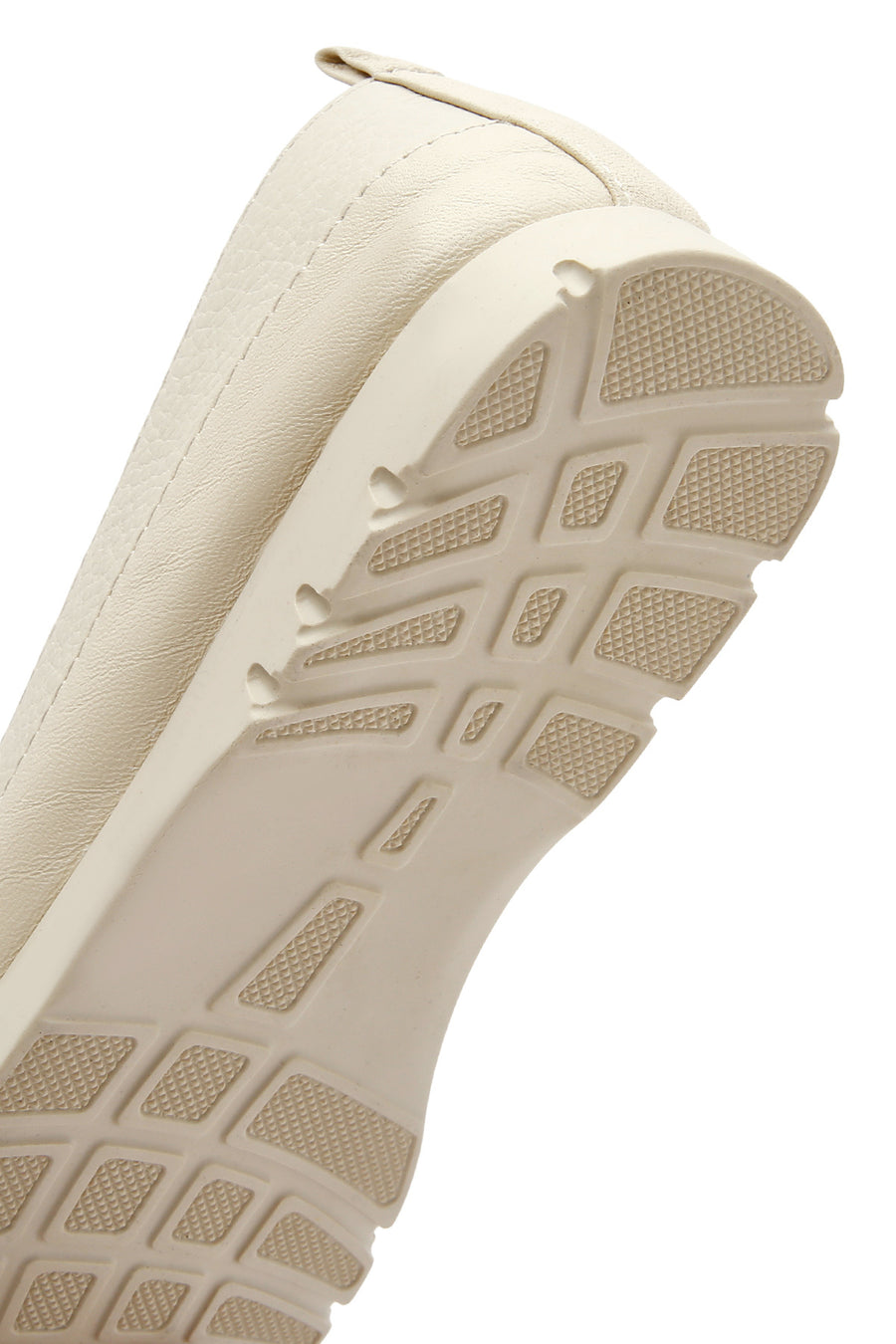 Women's Cream Leather Comfort Loafer