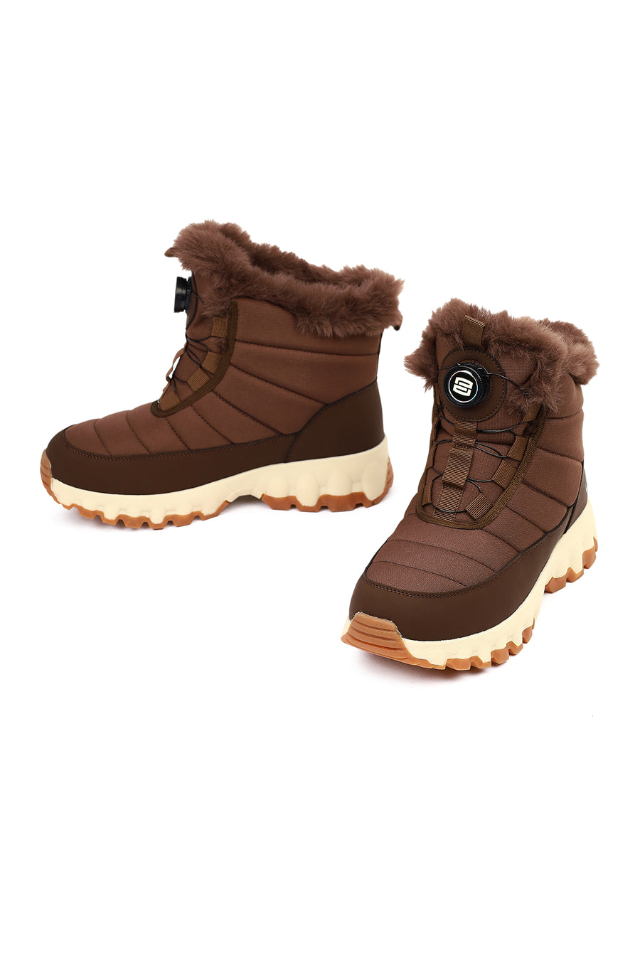 Derimod Dry Woman Brown Lace-up Thick-soled Outdoor Boots