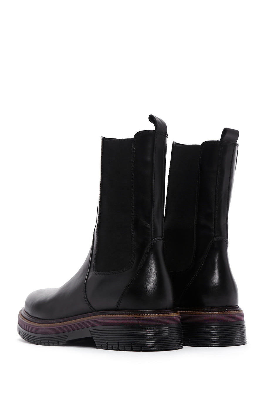 Women's Black Leather Boots