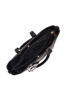 Woman Black Long Strap Printed Shoulder Bag | Derimod