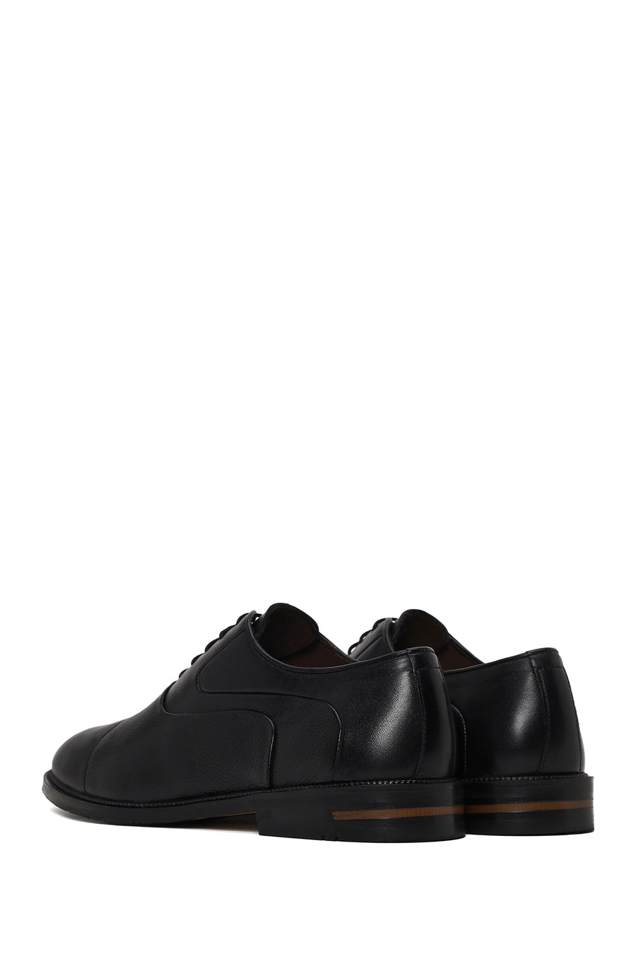 Male Black Lace-up Leather Casual Shoes