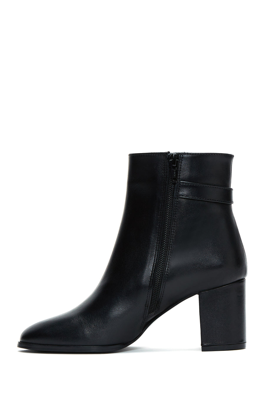 Women's Leather Buckle Boots