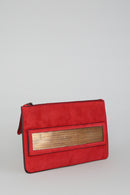 Red-Gold Women's Leather Portfolio | Derimod