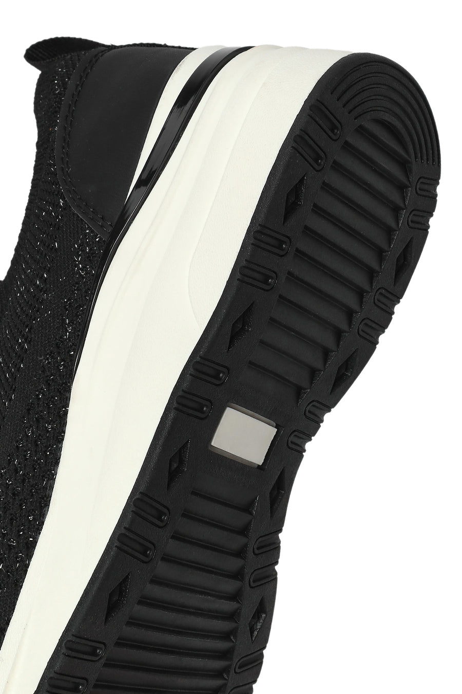 Derimod Zero Women's Black Thick Soled Fabric Sneaker