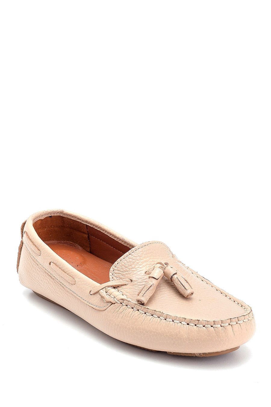 Kadın Püsküllü Deri Loafer