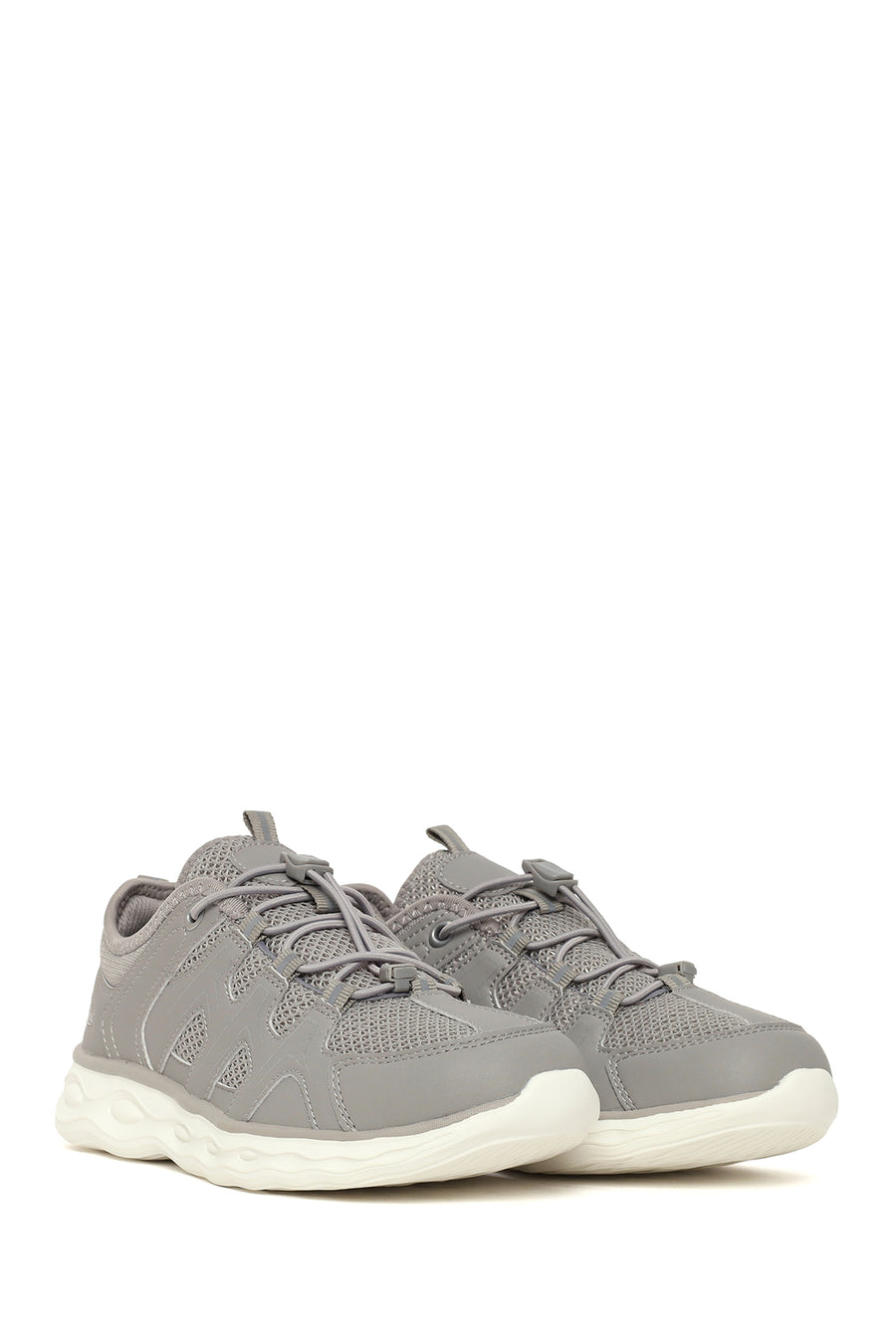 Woman Grey Thick-Soled Sneakers