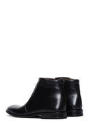 Men's Black Leather Classic Boots | Derimod