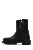 Women's Black Zippered Casual Boots | Derimod