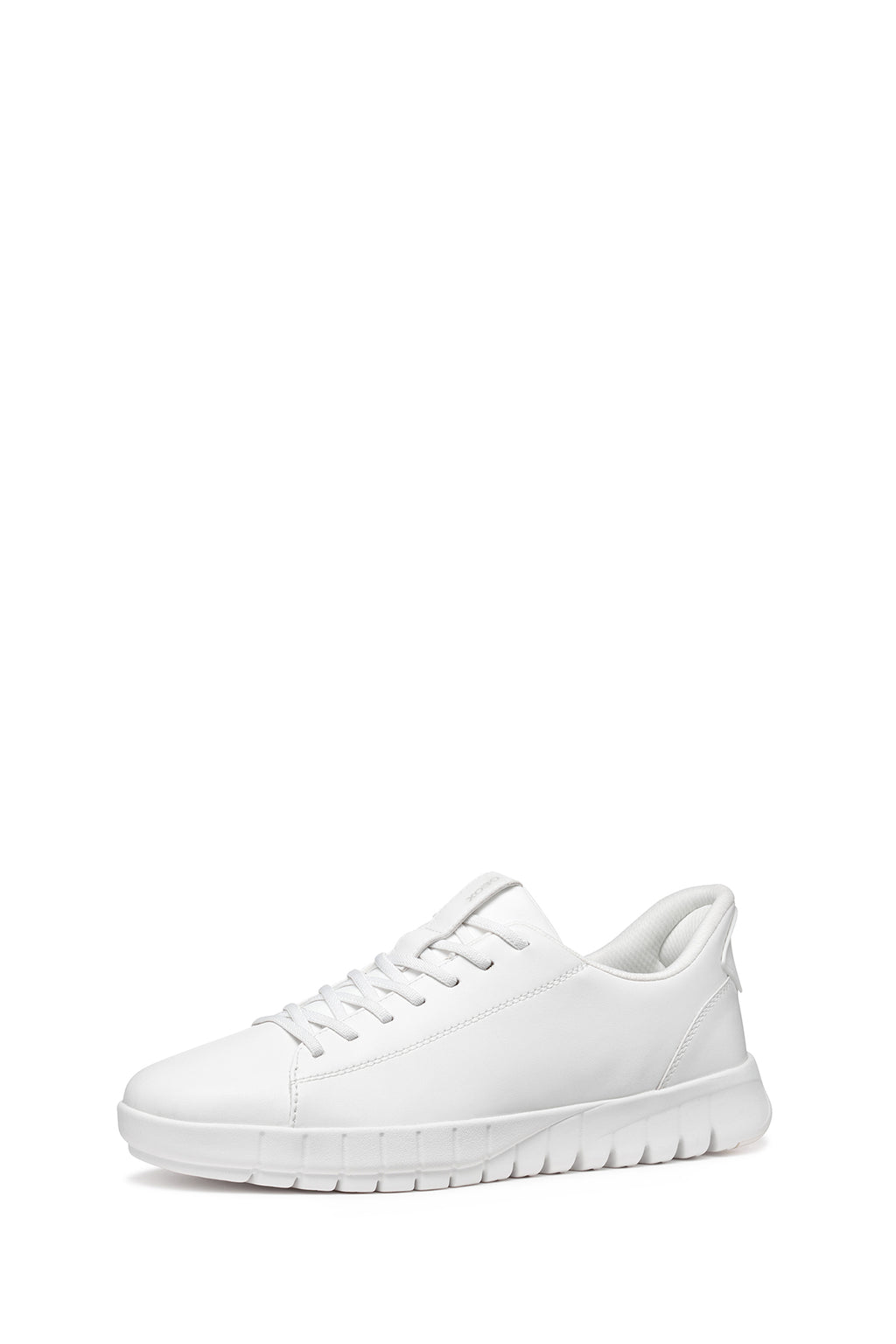 Geox Erkek Beyaz U Flextrıde Plus Bağcıklı Deri Sneaker