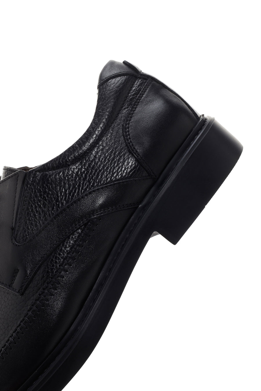 Men's Black Leather Casual Shoes